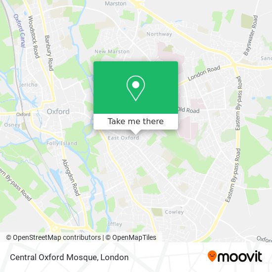 Central Oxford Mosque map