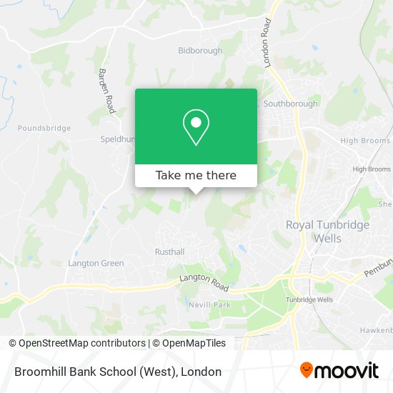 Broomhill Bank School (West) map