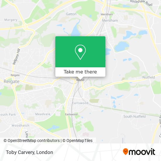 Toby Carvery map