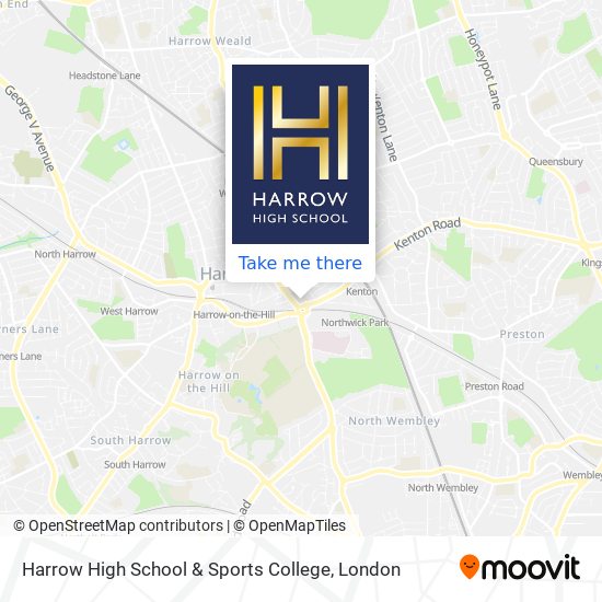 Harrow High School & Sports College map