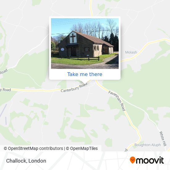 Challock map