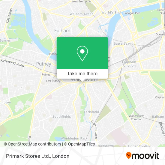 Primark Stores Ltd. map