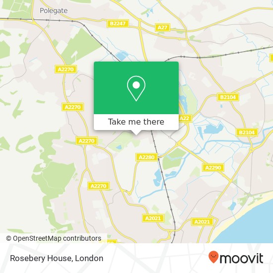 Rosebery House map