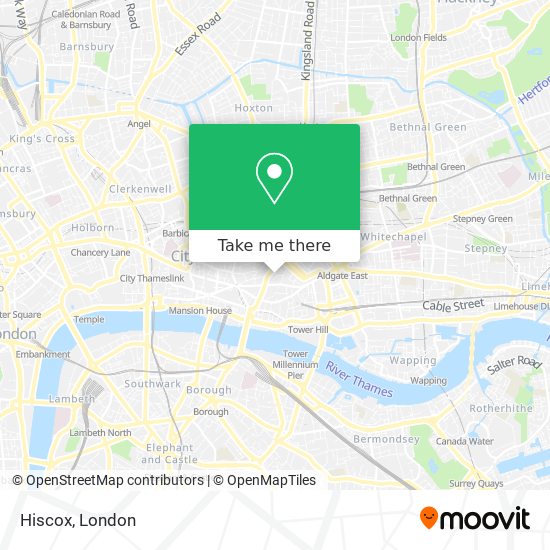 Hiscox map