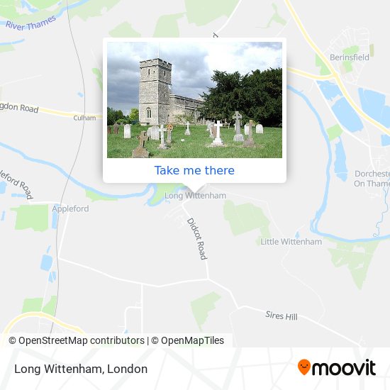 Long Wittenham map