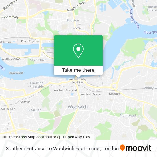 Southern Entrance To Woolwich Foot Tunnel map