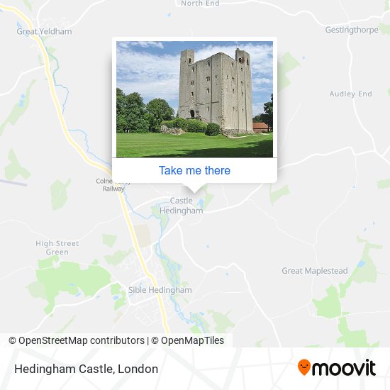 Hedingham Castle map
