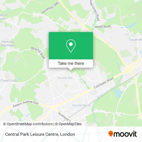 Central Park Leisure Centre map