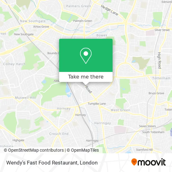 Driving Directions To Wendy S Restaurant How To Get To Wendy's Fast Food Restaurant In Wood Green By Tube, Train Or  Bus?