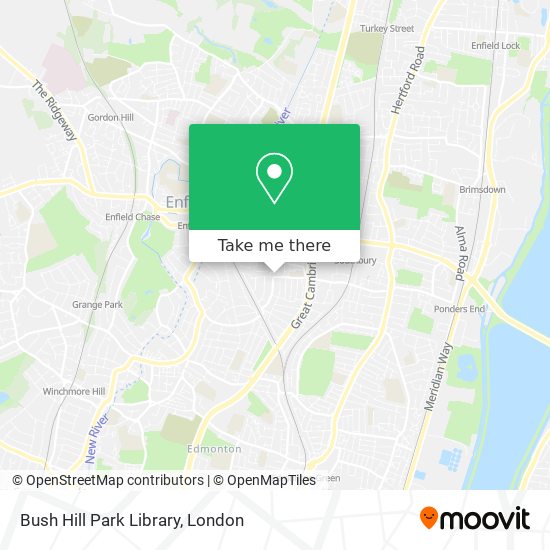 Bush Hill Park Library map