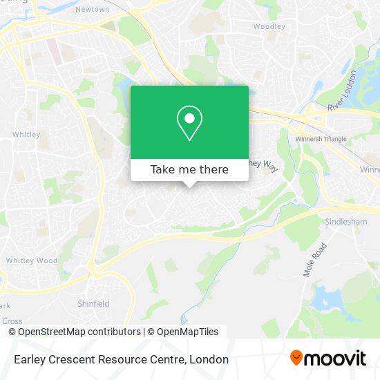 Earley Crescent Resource Centre map