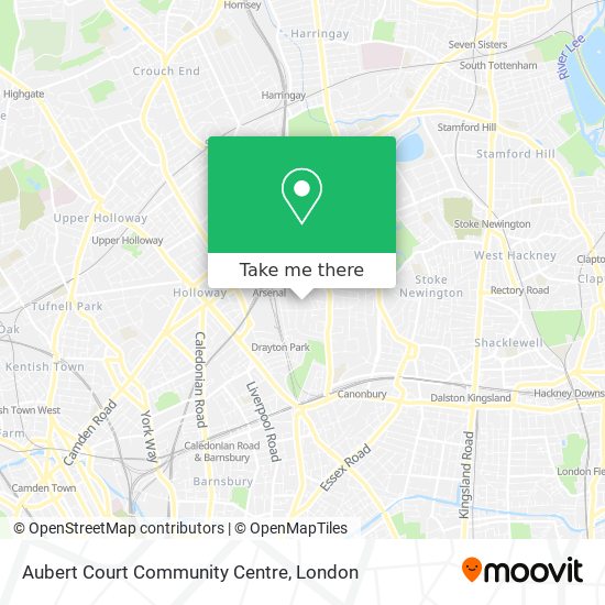 Aubert Court Community Centre map