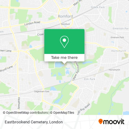 Eastbrookend Cemetery map