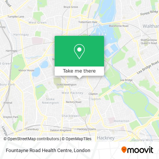 Fountayne Road Health Centre map