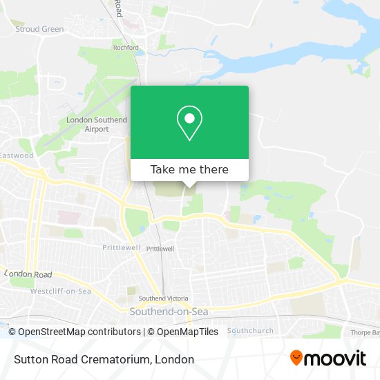Sutton Road Crematorium map