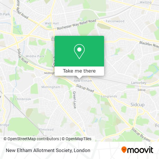 New Eltham Allotment Society map