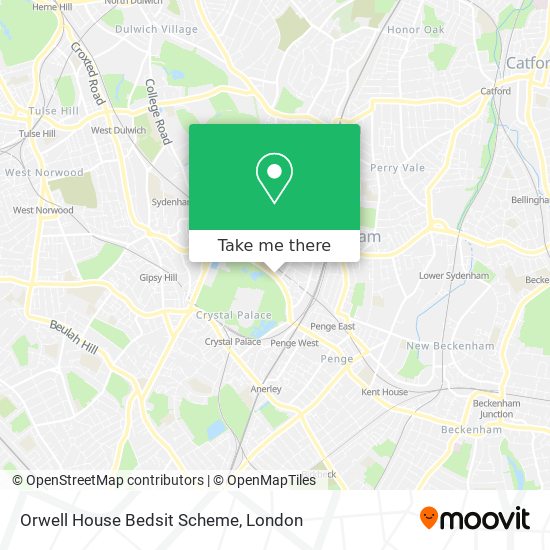 Orwell House Bedsit Scheme map