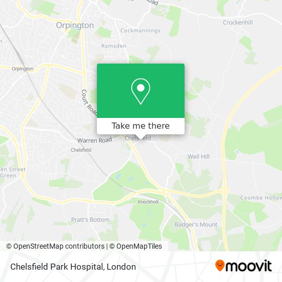 Chelsfield Park Hospital map