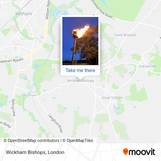 Wickham Bishops map