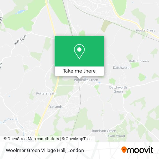 Woolmer Green Village Hall map