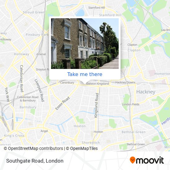 Southgate Road map