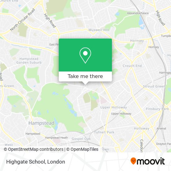 Highgate School map