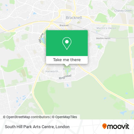 South Hill Park Arts Centre map