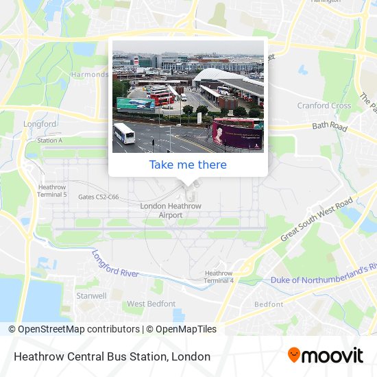 Heathrow Central Bus Station map