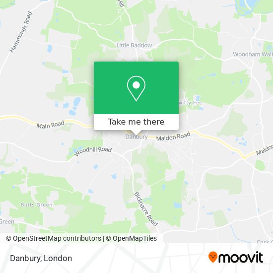 Danbury map