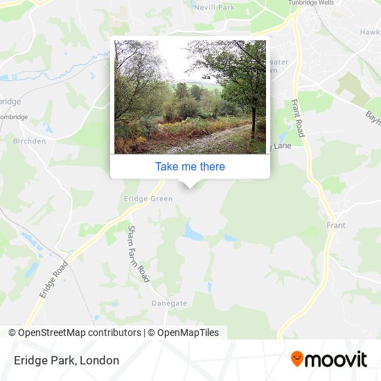 Eridge Park map
