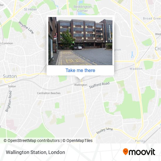 Wallington Station map