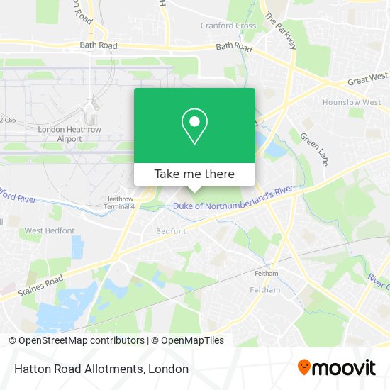 Hatton Road Allotments map