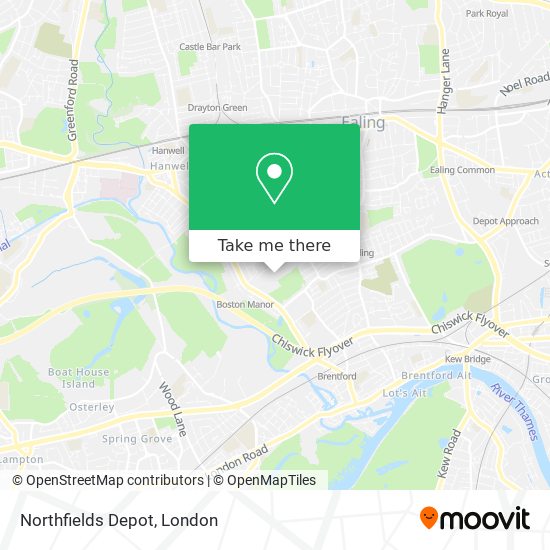 Northfields Depot map