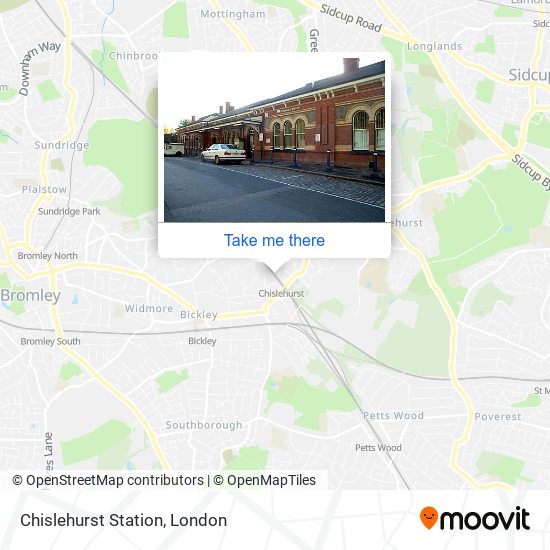 Chislehurst Station map