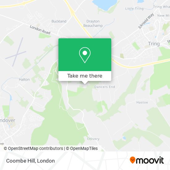 Coombe Hill map
