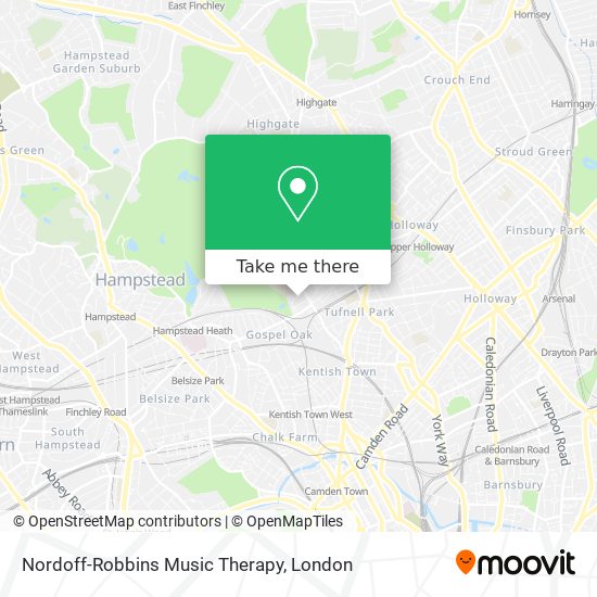 Nordoff-Robbins Music Therapy map