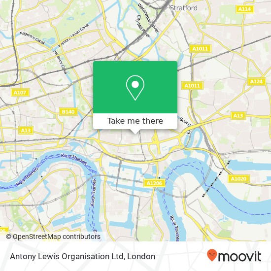 Antony Lewis Organisation Ltd map