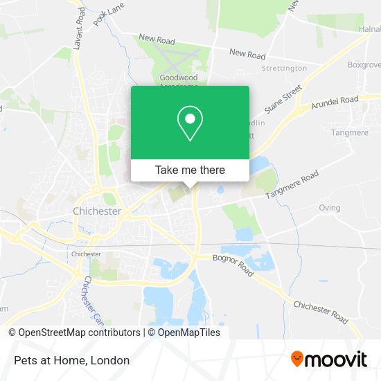 How to get to Pets at Home in Chichester (Town) by bus or train?