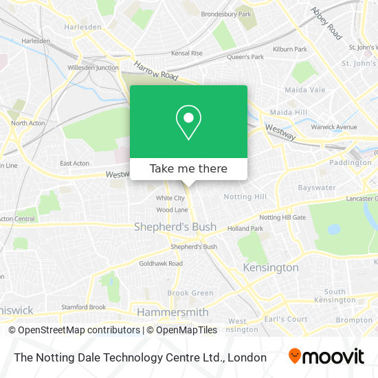 The Notting Dale Technology Centre Ltd. map