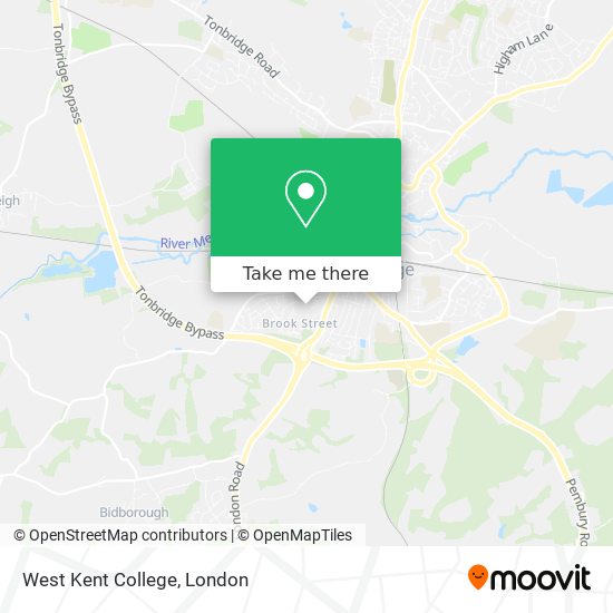 West Kent College map