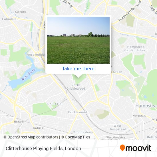 Clitterhouse Playing Fields map