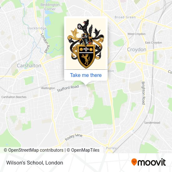Wilson's School map