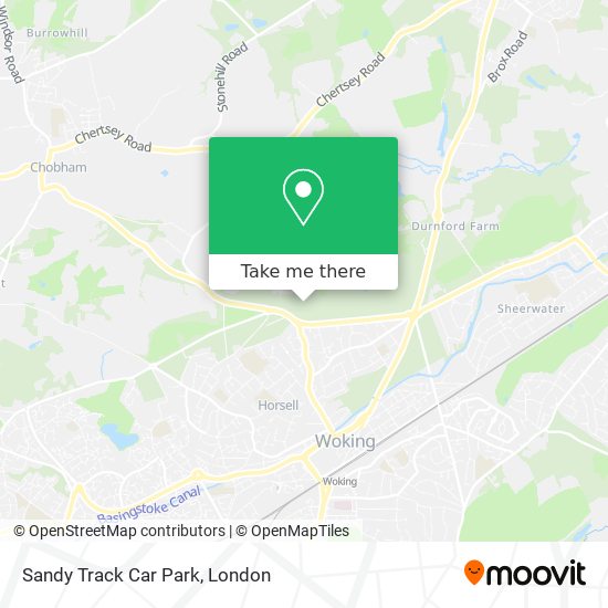 Sandy Track Car Park map