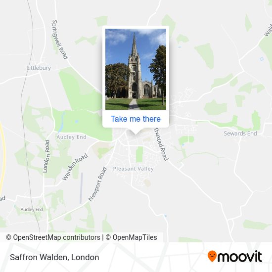 How to get to Saffron Walden by train or bus?