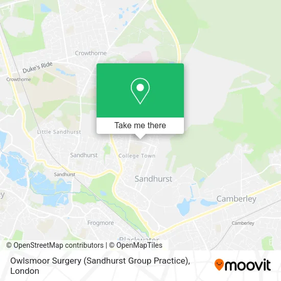 Owlsmoor Surgery (Sandhurst Group Practice) map