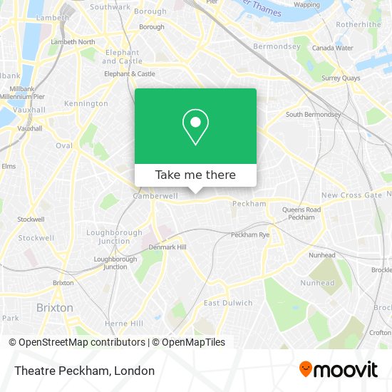 Theatre Peckham map