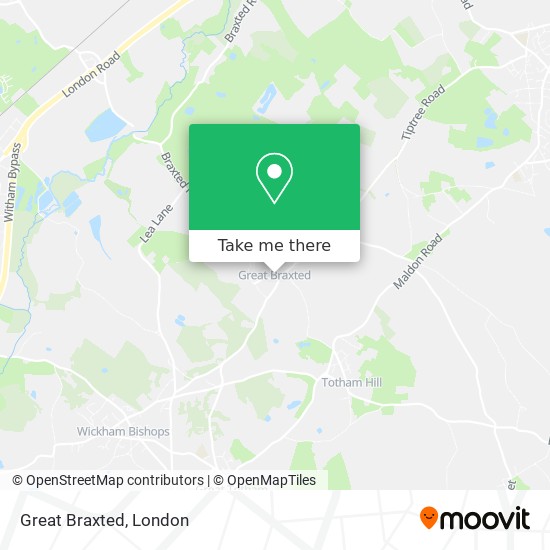 Great Braxted map
