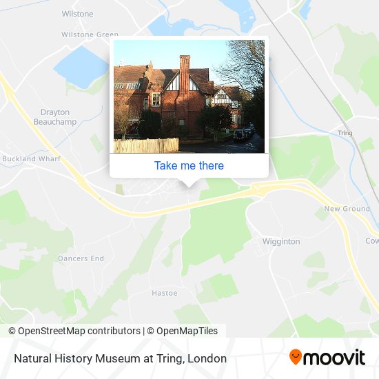 Natural History Museum at Tring map