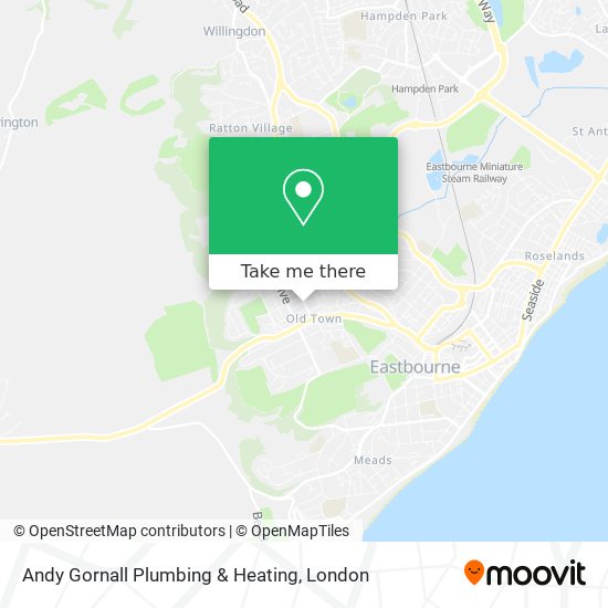 Andy Gornall Plumbing & Heating map