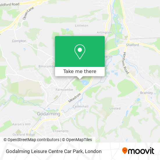 Godalming Leisure Centre Car Park map